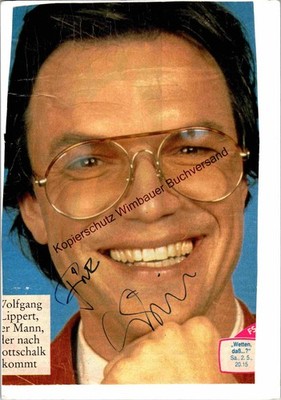 Original Autogramm Wolfgang Lippert (*1963, Moderator) /// Autogramm Auto 325194