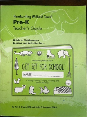 Handwriting Without Tears: Get Set for School Teacher's Guide (Pre-K)