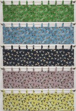 Hummingbirds Tab Top Valances or Curtains