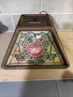 Vintage 1988 Miller High Life Beer Hanging Pool Table Billiards Poker Light Lamp