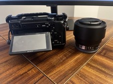 Sony Alpha a6300 camera with 16-50mm kit lens 50mm Lenses f1.8 small rig