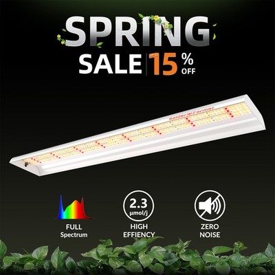 Spider Farmer SF600 LED Grow Light Full Spectrum Indoor Plant Seeds Veg