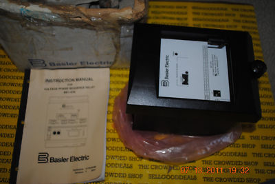 Basler Electric BE1-47N V Phase Sequence Relay New