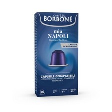 100 Capsule Alluminio Caffè Borbone Miscela Mia Napoli-Compatibili Nespresso