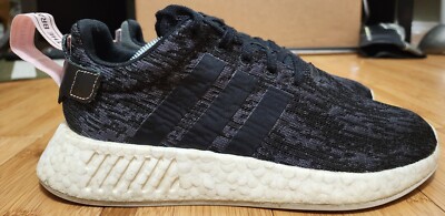 Adidas NMD R2 Shoes Sneakers Women's Size 8 Running Black Pink Workout  BY9314 | eBay