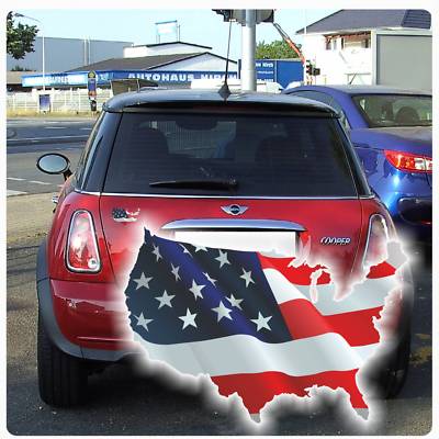 Autoaufkleber USA Amerika Auto Aufkleber Sticker Digitaldruck clickstick DA028