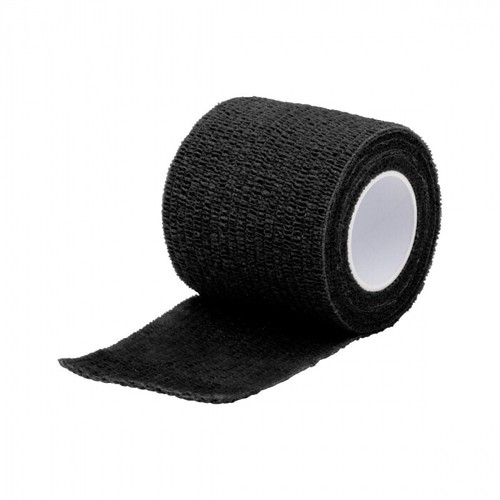 BLACK TATTOO SELF-ADHESIVE GRIP TAPE ELASTIC BANDAGE WRAP COVER 5CM X 4.5M - Picture 8 of 12