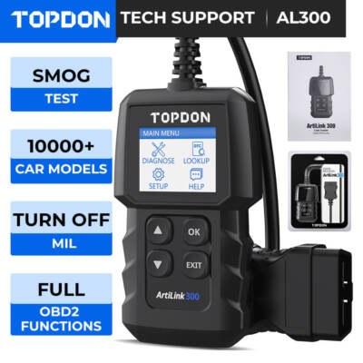  NEU Topdon AL300 KFZ Diagnosegerät OBD2 Scanner Code Reader Fehlerauslesegerät