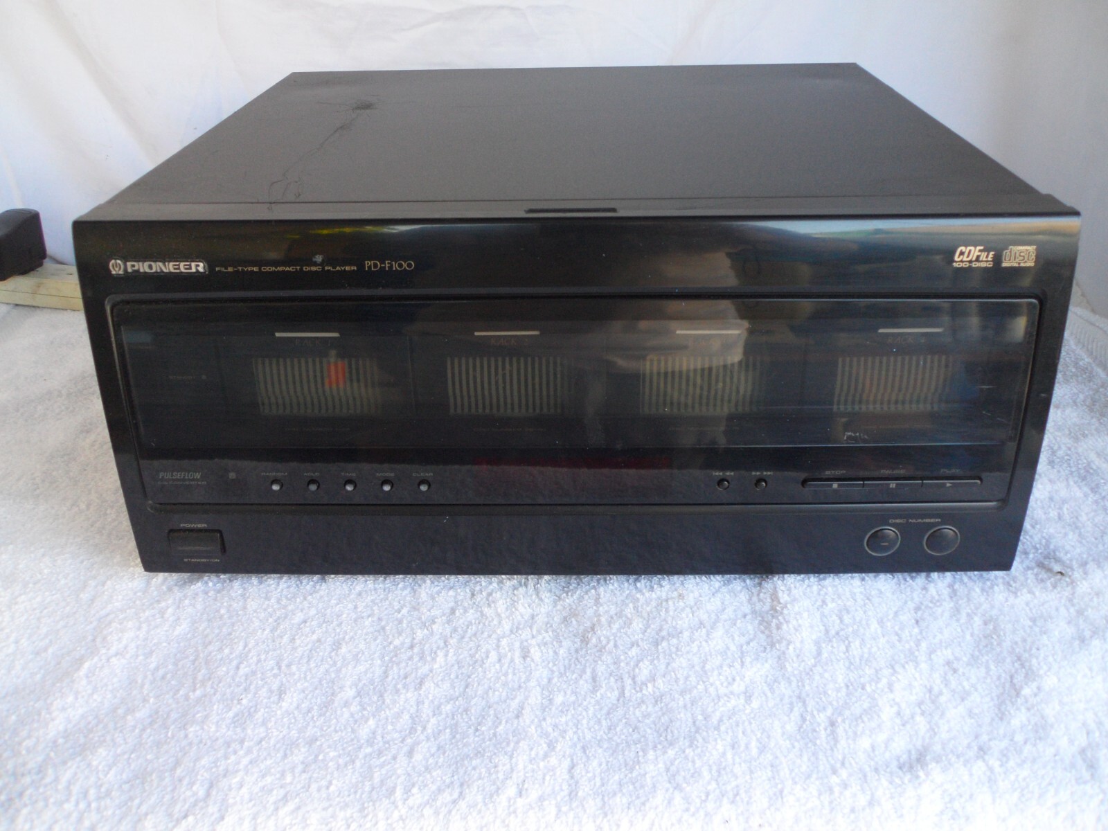 Pioneer PD-F100 100 CD Changer Disc Player Tested NO REMOTE