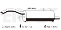 Ernst EndschalldäMpfer (690010) FüR Smart Forfour Mitsubishi Colt VI |