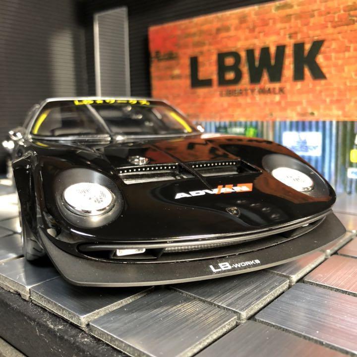 絶版 GT SPIRIT 1/18 ミウラLB Works ADVAN 1/18 GT Spirit GTSpirit Lamborghini Miura Liberty Walk LB