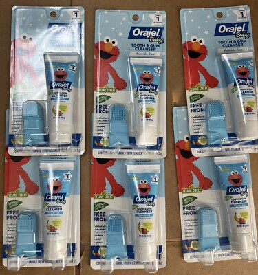 Baby Orajel Elmo Tooth And Gum Cleanser Finger Brush, Fruity Fun
