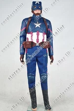 Captain America 3 Civil War Steve Rogers Cosplay Costume Full Set Outfit Cool