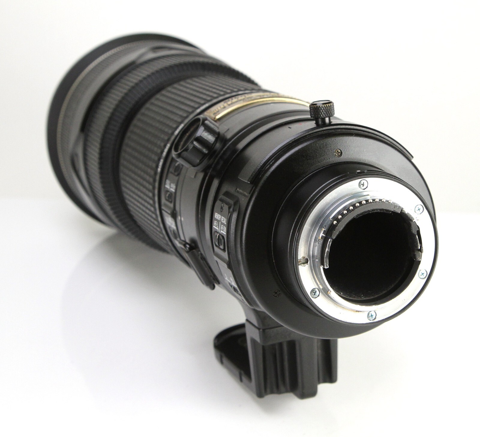 Nikon AFS 200400mm F4 G ED VR Telephoto Zoom Lens Front & Rear Lens