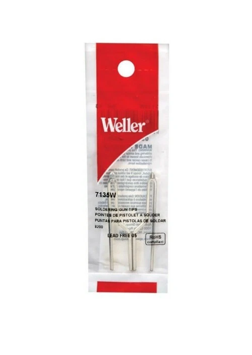 Weller 7135W #7135 Replacement Soldering Gun Tip 8200 Pack of 2 NEW