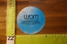 Alter Aufkleber Musik HiFi Audio Video TV WOM World of Music München