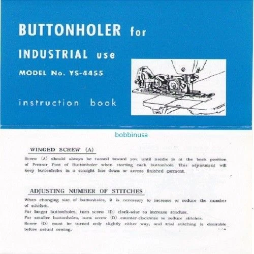 Buttonhole Attachment Sewing Machine IBA10 Japan - Image 4 of 4