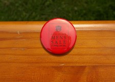 Half-Yearly Men's Sale of Clothing and Shoes 2" Lapel Pin Pinback Button