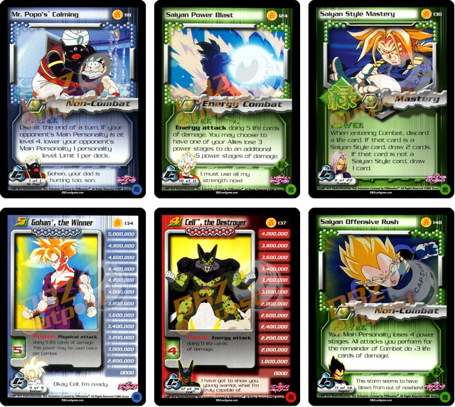 Dragon Ball Z CCG SCORE Cell Saga Limitada ELIGE TU TARJETA Sin Lámina