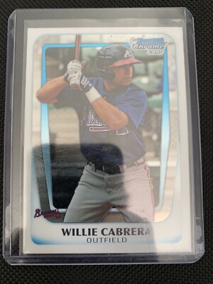 Willie Cabrera - MLB 2011 Bowman Chrome - 1st Bowman Chrome Card - Braves