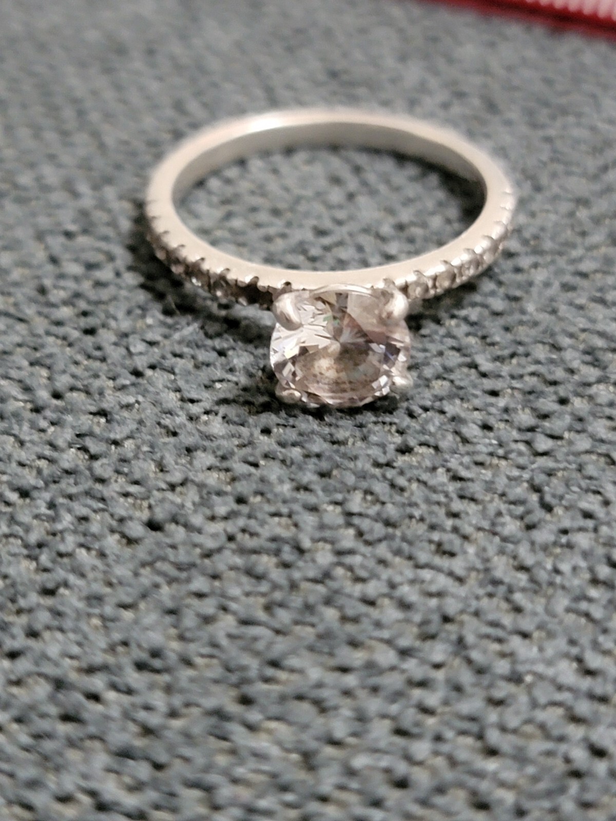 925 solid sterling silver ring. VVS1 Moissanite s… - image 5