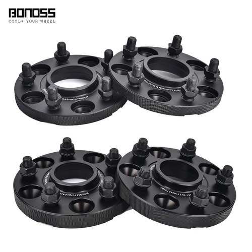 BONOSS 4Pc 15mm+20mm Hubcentric Wheel Spacers 5x114.3 for Honda Civic 2005-2026