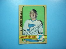 1972/73 O-PEE-CHEE NHL HOCKEY CARD #120 GARRY UNGER EX/NM AUTO AUTOGRAPH OPC