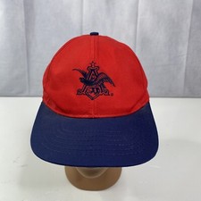 Anheuser-Busch (Budweiser Beer) Embroidered Hat Snapback Adjustable MADE IN USA