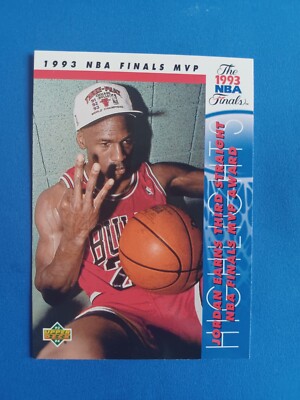 1993-94 UPPER DECK MICHAEL JORDAN #204 1993 FINALS MVP CHICAGO BULLS