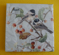 20 Servietten Meisen 1 Packung Ovp Motivservietten Chickadee VöGel Paar Ambiente