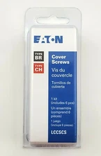 Eaton LCCSCS Pack of 6 Panel Cover Screws For Type CH & BR Load Centers 