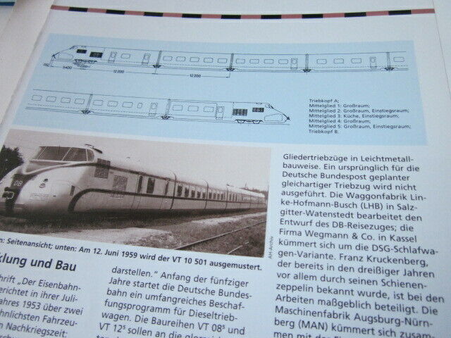 Lokaufriss STR 7 DB V 200.0 Diesellok gemischtrer Deinst 1953