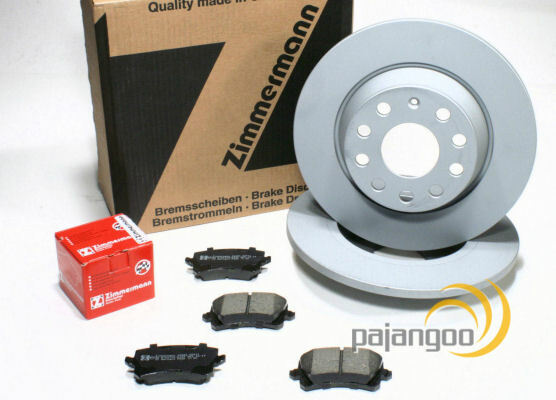 Zimmermann Bremsscheiben 282 Mm BremsbeläGe Hinten FüR VW Golf Plus 5M-image