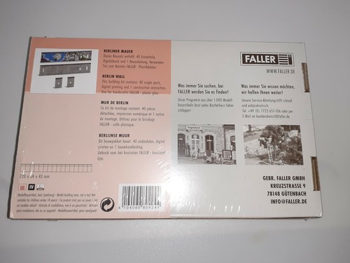 Faller 180424 Berlin Wall HO 1:87 Scale New Sealed FREE SHIPPING - Picture 3 of 3