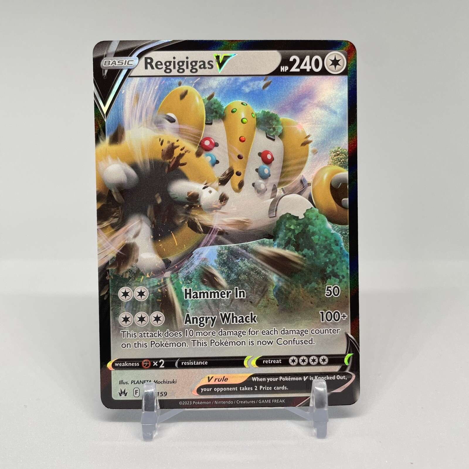 Pokémon TCG Regigigas V Crown Zenith 113/159 Holo Ultra Rare NM