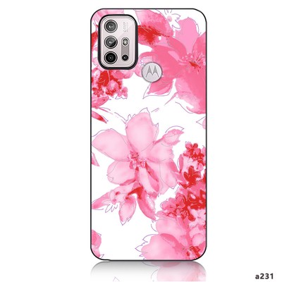 For Motorola Moto G Stylus G Play G Pure Floral Print Phone Silicone Case Cover