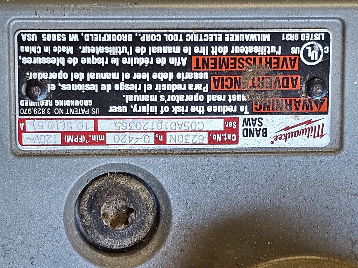 Milwaukee 6230N Variable Speed Heavy Duty Deep Cut Corded Band Saw