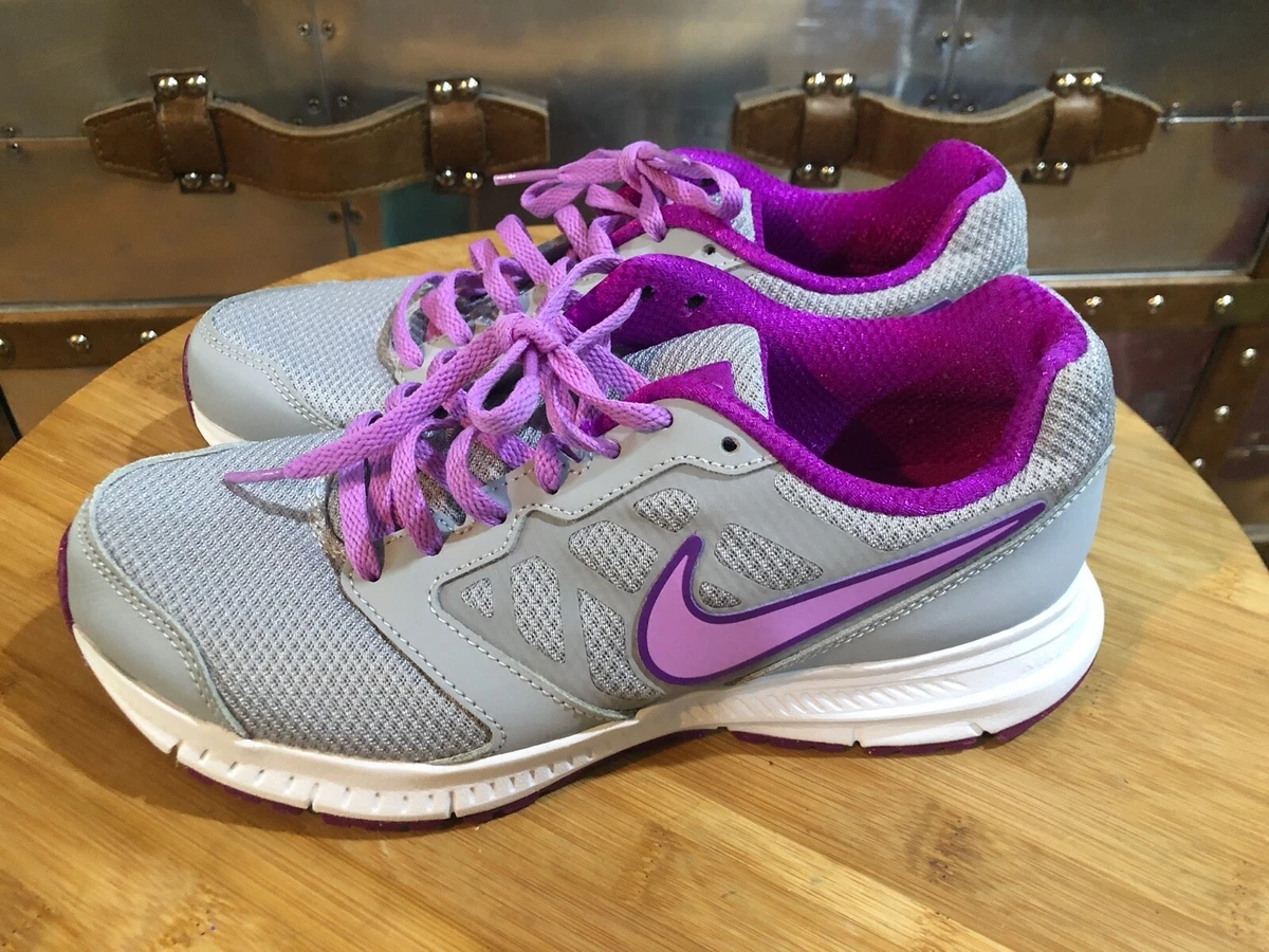 NIKE Downshifter 6 Athletic Wolf Grey 684765 017 White Purple US