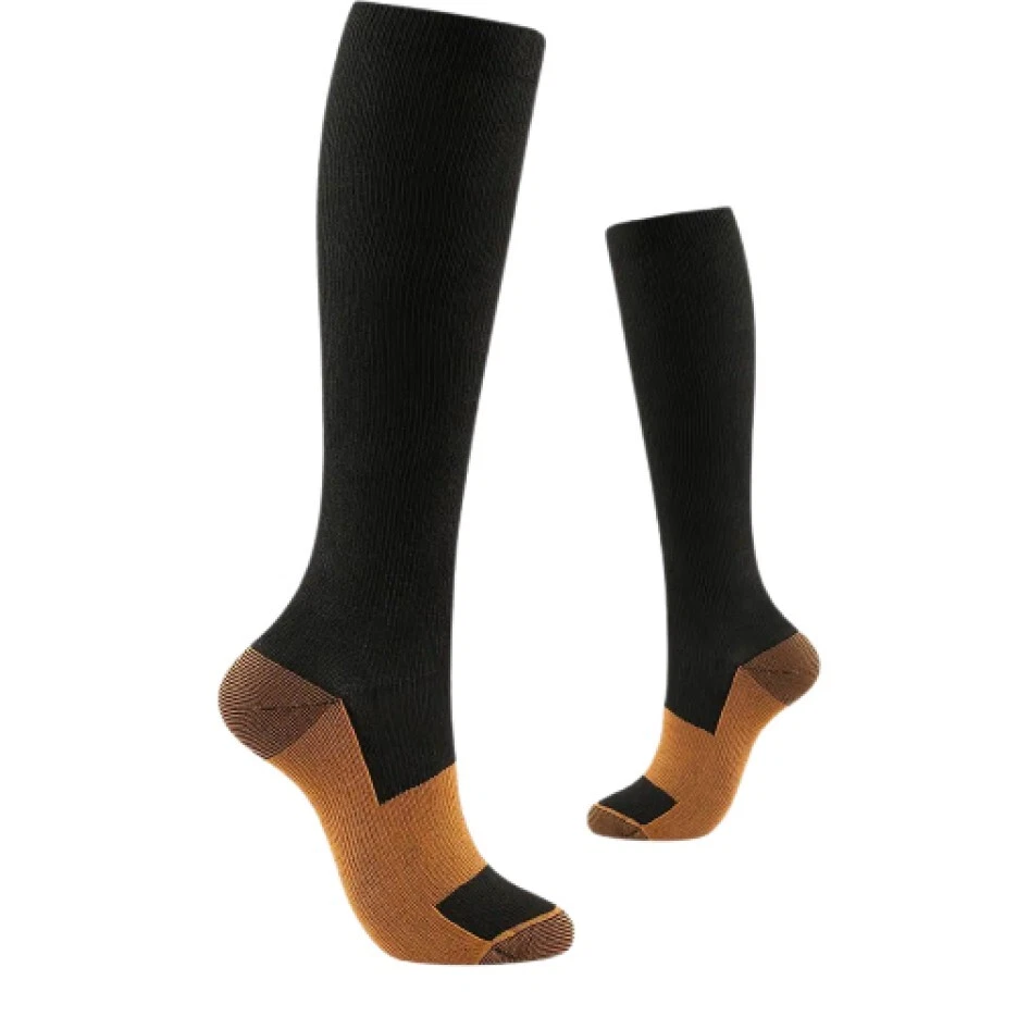 3 Pairs Copper Compression Socks | 20-30mmHg Anti Fatigue & Circulation Support - Image 3 of 4