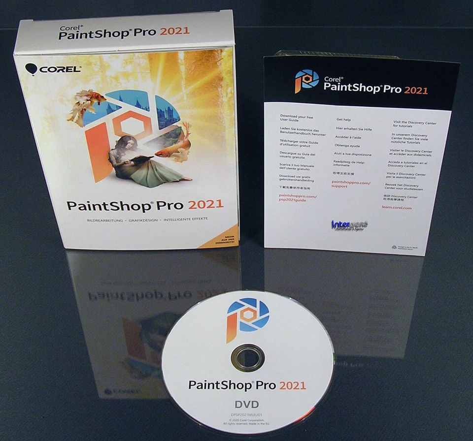 Corel PaintShop Pro 2021 Vollversion Windows Box + DVD, Handbuch (PDF) OVP NEU - Bild 2 von 4