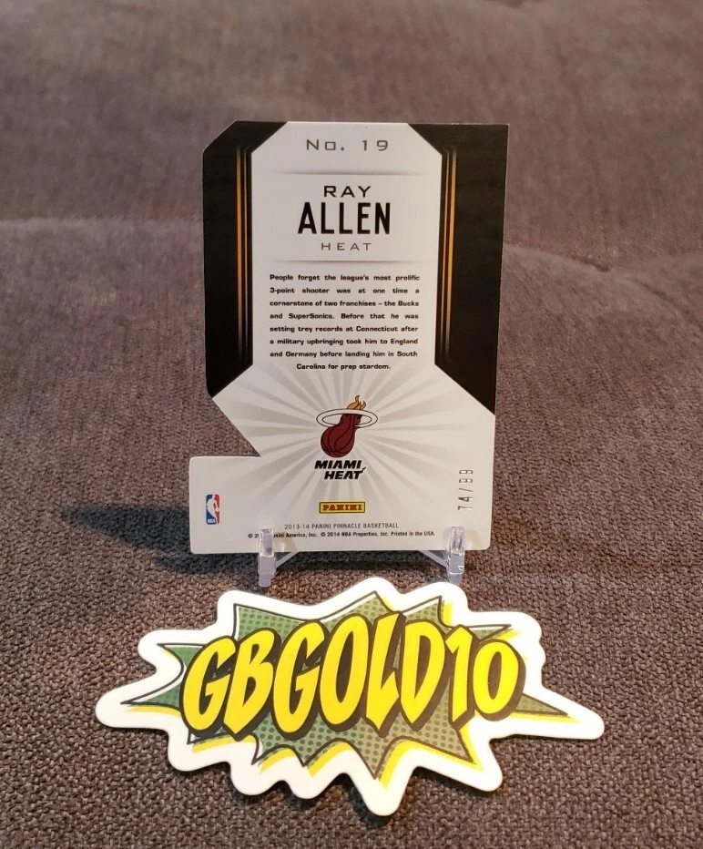 2013-14 Panini Pinnacle - The Naturals Die-Cut #19 Ray Allen/99 Foto 2 de 3