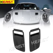 For Porsche 911 GT3 RS 2016-19  Carbon Front Air Vent Bumper Hood Covers  