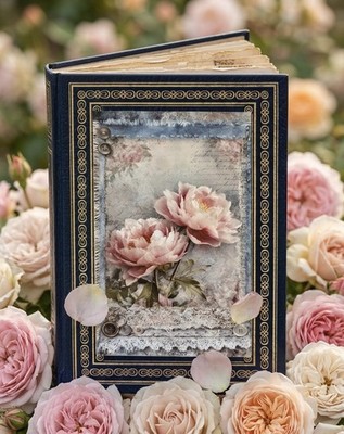Vintage Junk Journal A6   Handmade mit Einstecktaschen, Tags & Ephemera