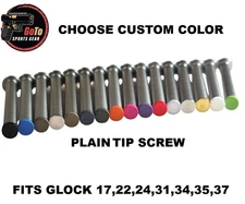 For GLOCK 17 GEN 1-3 Stainless Steel Guide Rod with Plain Tip Screw Coated