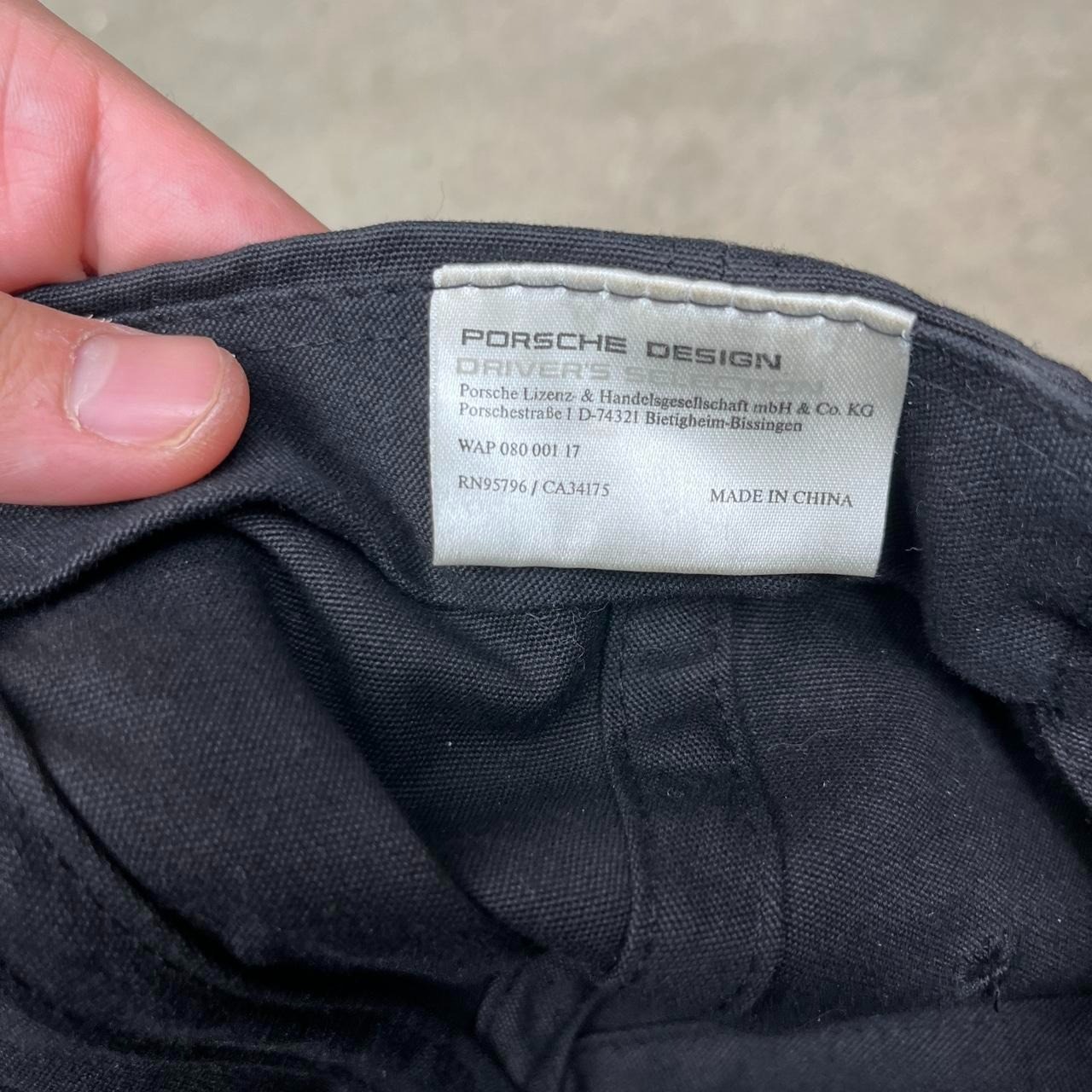 Porsche Design Hat Patch logo adjustable cap black - image 4