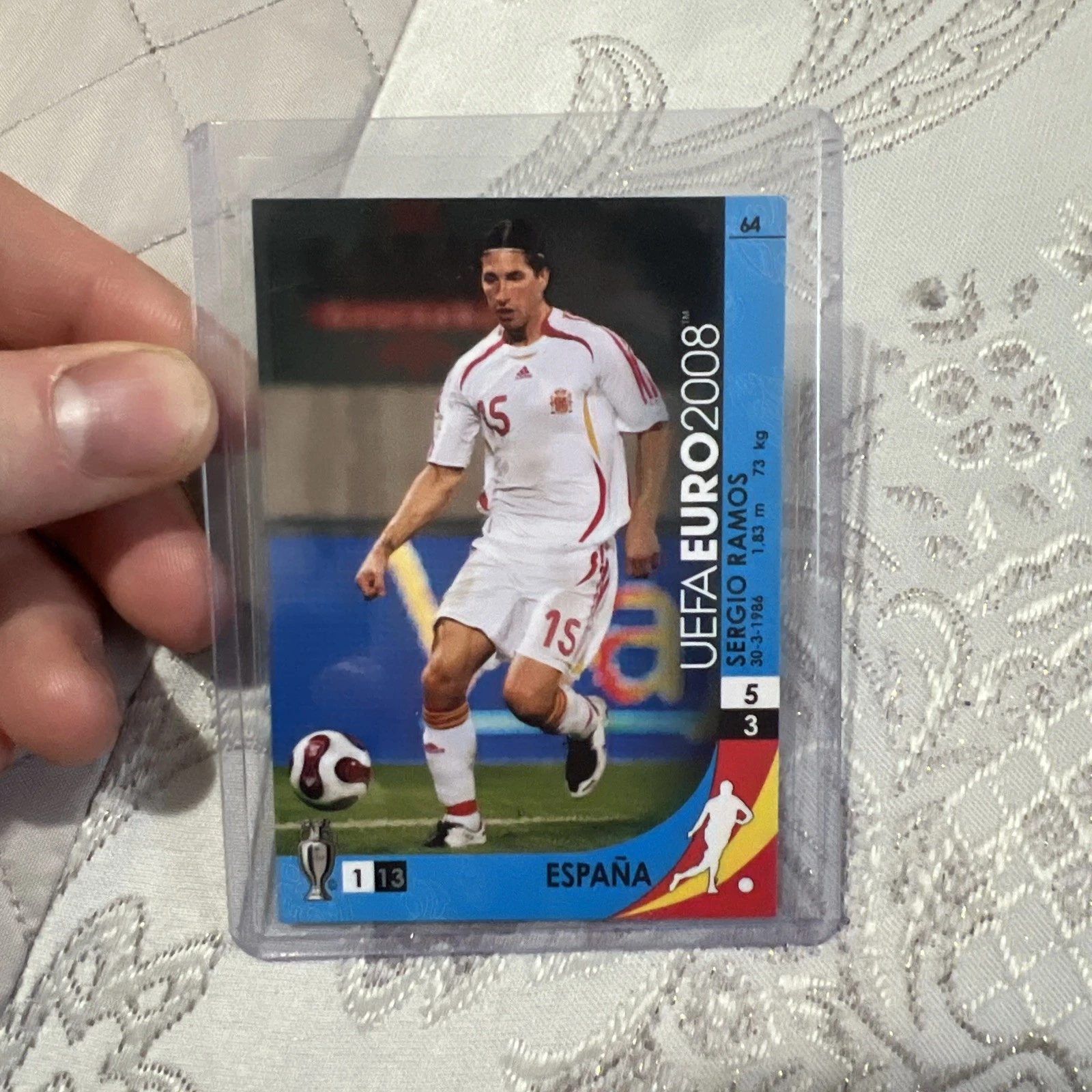 Sergio Ramos trading card