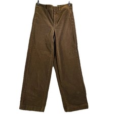 Everlane Saddle Color Corduroy Size 4 Wide Leg Loose Fit Dress Pants Chino Style