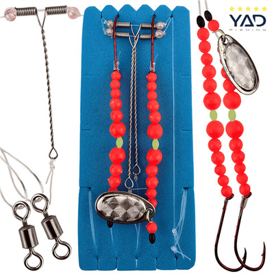 YAD SFR Surfcasting System Fluo Red Meeresvorfach 2 Baitholder Haken #1/0