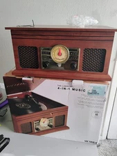 Victrola Lawrence 4-in-1 Bluetooth Record Player VTA 255B