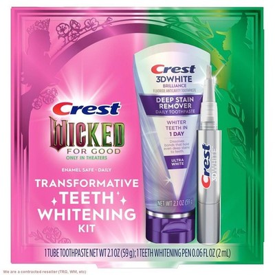 Crest Wicked Deep Stain Remover Toothpaste and 3D Whitening Pen EXP 4/27